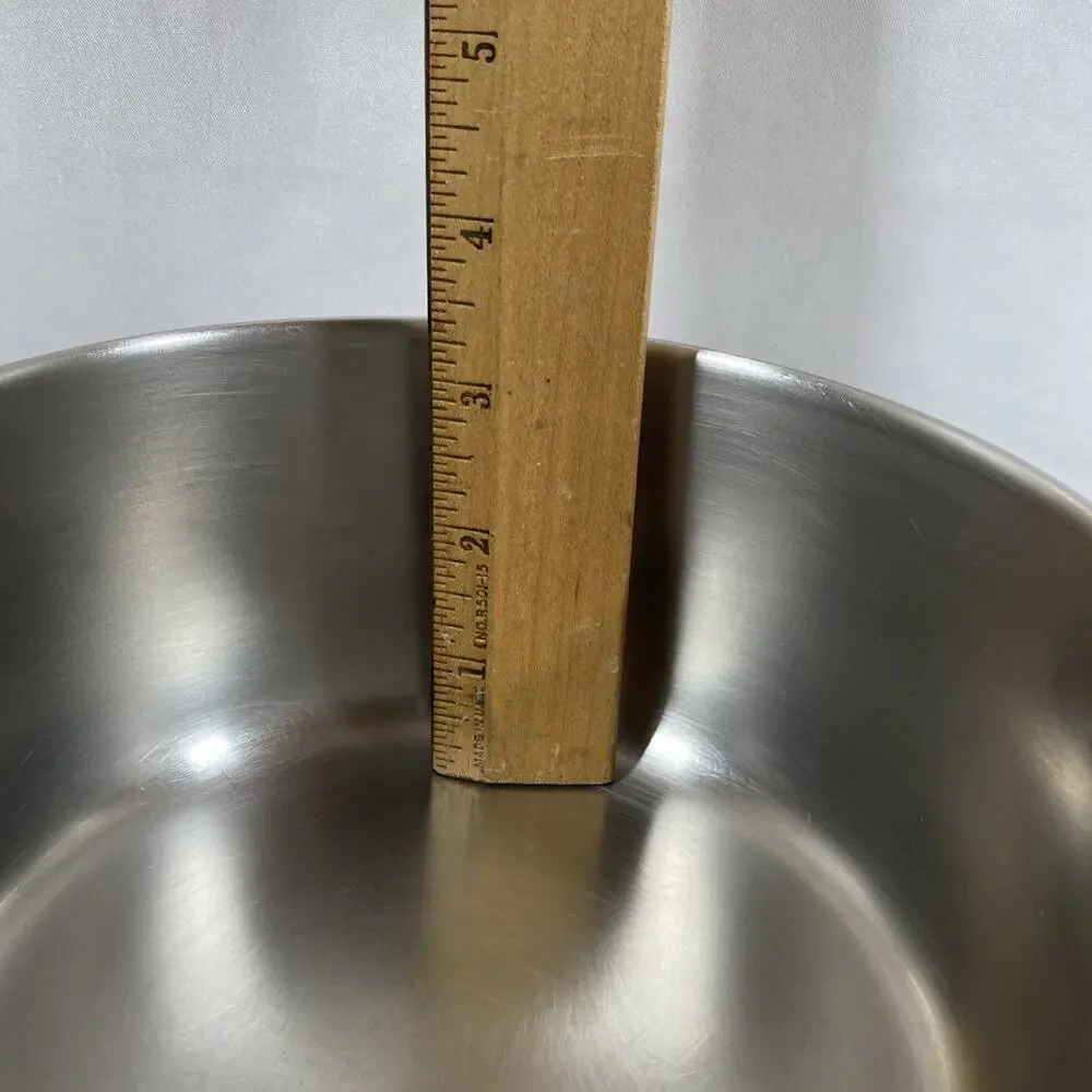 Revere Ware 1 1/2 Qt Copper Bottom Pot Lid Double Boiler Clinton 87 Stainless